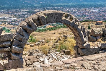 Fototapeta na wymiar Pergamon Ancient City in Turkey