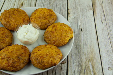 Tortillas with cream cheese and sesame sauce
