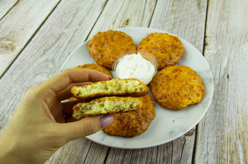 Tortillas with cream cheese and sesame sauce