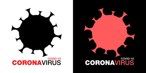 Coronavirus Covid-19 Icon set. Novel Coronavirus 2019-nCoV symbol. Stop coronavirus infection. Label or sticker for medicament, vaccine, alcogel. Vector Icon.