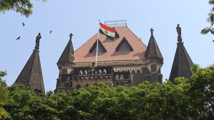 New Delhi, Delhi/India- March 27 2020: Indian national flag hoisted on the top of a central...