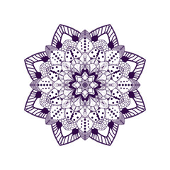 Round pattern in the form of a mandala. Decorative ornament. East style. Pattern for tattoo, mehndi, henna, jewelry. Design for greeting cards, cardboard, fabric and other surfaces. Energy symbol.