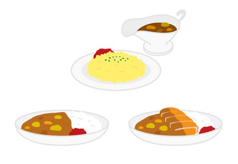 カレーライスのセット