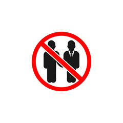 Avoid Connection, Contact Icon. Editable Vector Symbol Illustration.