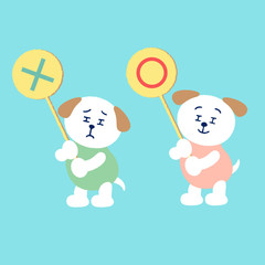 犬マルバツセット