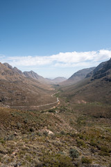 View from the Uitkyk Pass towards Algeria in the Cederberg Mountains in the Western Cape of South Africa