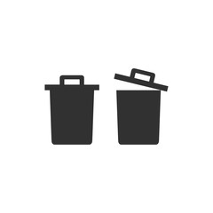 trash can icon vector Stock Vector illustration isolated on white background.