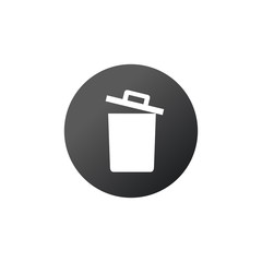 trash can icon vector Stock Vector illustration isolated on white background.