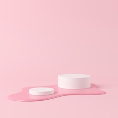 Abstract background, mock up scene geometry shape podium for product display. 3D rendering