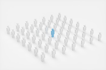 People models, business team concept, 3d rendering.