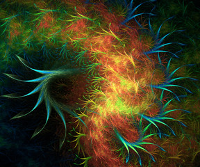 Computer generated colorful fractal artwork