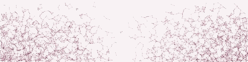 Obraz premium Network Mesh Procedural Art background illustration