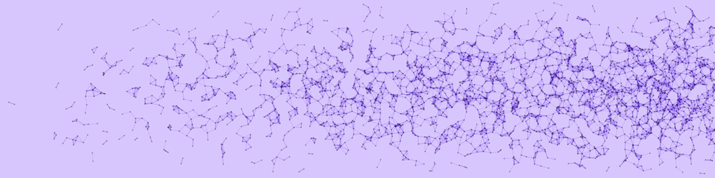 Network Mesh Procedural Art background illustration