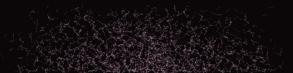 Network Mesh Procedural Art background illustration