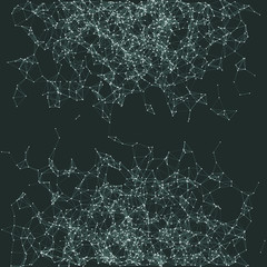 Network Mesh Procedural Art background illustration