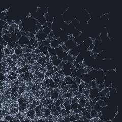 Network Mesh Procedural Art background illustration