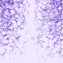 Network Mesh Procedural Art background illustration