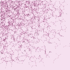 Network Mesh Procedural Art background illustration