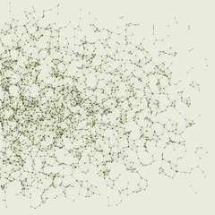 Network Mesh Procedural Art background illustration