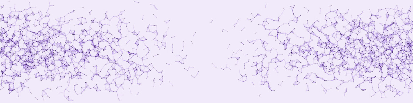 Network Mesh Procedural Art background illustration