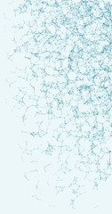 Network Mesh Procedural Art background illustration