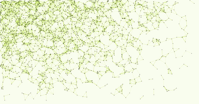 Network Mesh Procedural Art background illustration