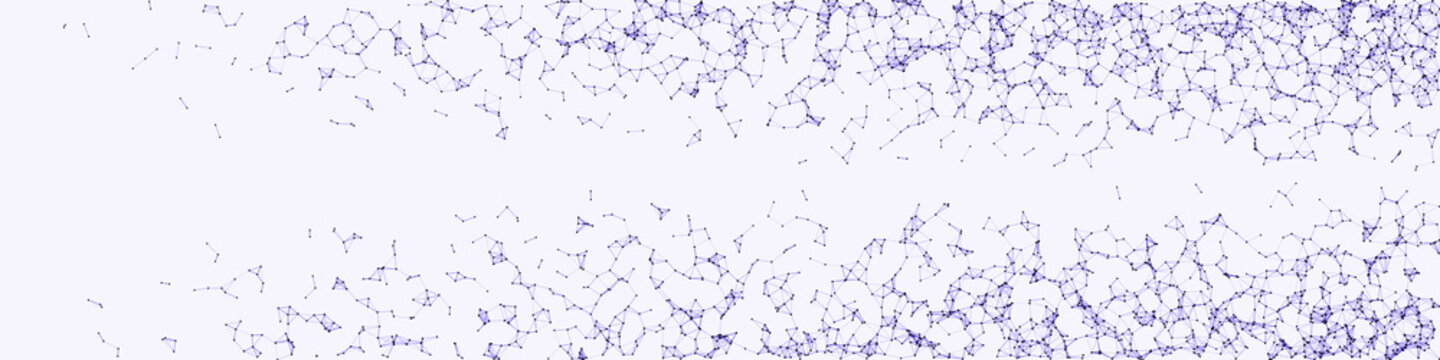 Network Mesh Procedural Art background illustration