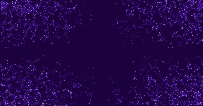 Network Mesh Procedural Art background illustration