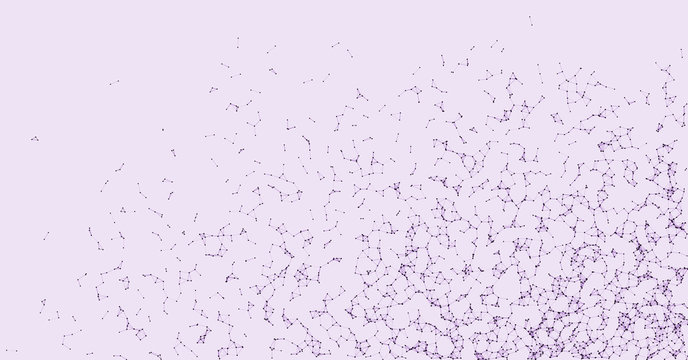 Network Mesh Procedural Art background illustration