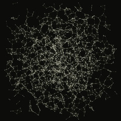 Network Mesh Procedural Art background illustration