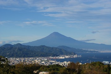 Fototapeta na wymiar ＜静岡＞富士山と清水港