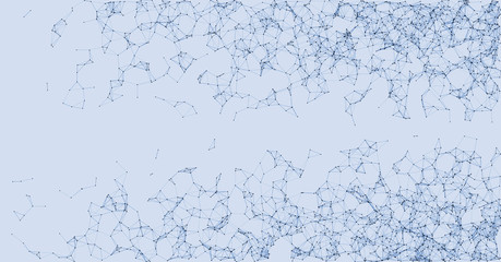 Network Mesh Procedural Art background illustration