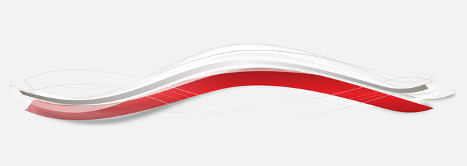 Rot Welle Wellen Band Banner Hintergrund Business