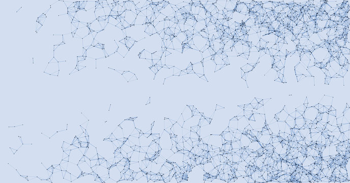 Network Mesh Procedural Art background illustration