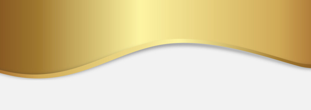 Welle Wellen Gold Band Banner Hintergrund Background