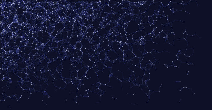 Network Mesh Procedural Art background illustration