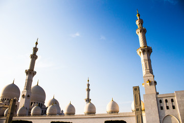 Abu Dhabi Grand Mosque Front View