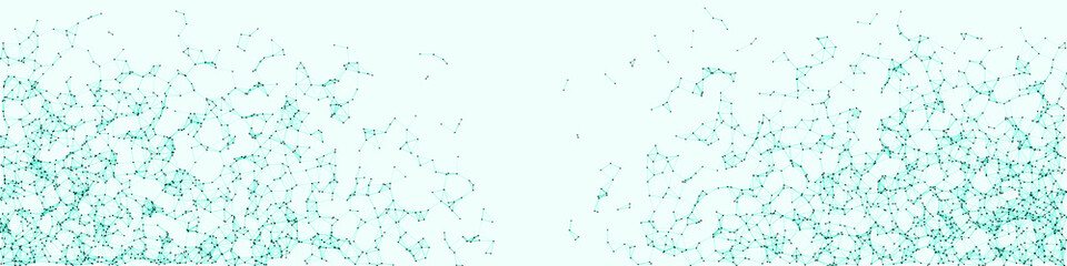 Network Mesh Procedural Art background illustration