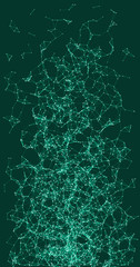 Network Mesh Procedural Art background illustration
