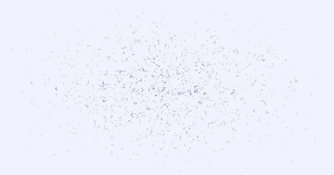 Network Mesh Procedural Art background illustration