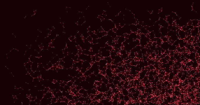 Network Mesh Procedural Art background illustration