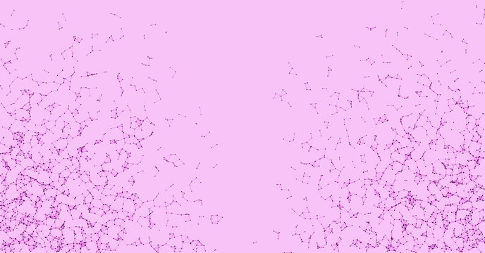 Network Mesh Procedural Art background illustration