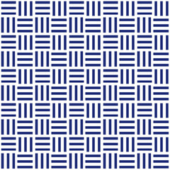 三崩し・網代文様　青　2