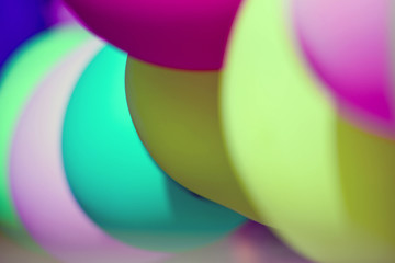 background  wall full of colorful balloons
