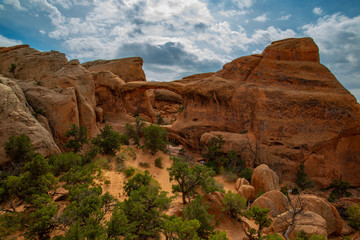 Fototapeta premium The USA Southwest Arches National Parks are located in eastern Utah, north of the city of Moab in the United States. Its area is 310 km ².