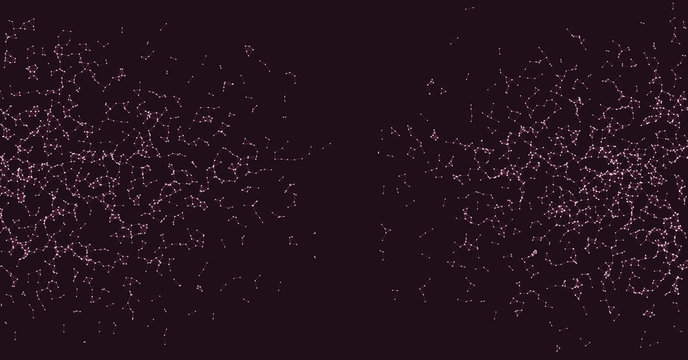 Network Mesh Procedural Art background illustration