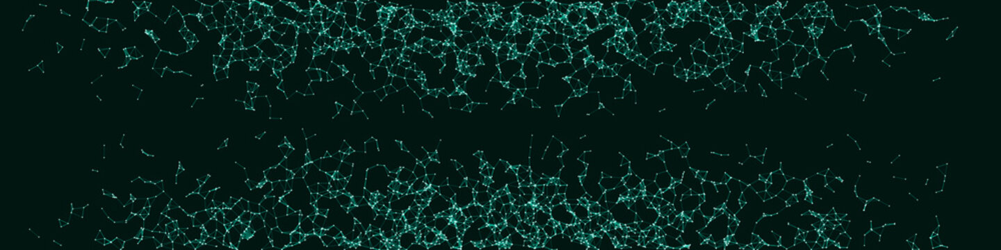 Network Mesh Procedural Art background illustration