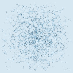 Network Mesh Procedural Art background illustration