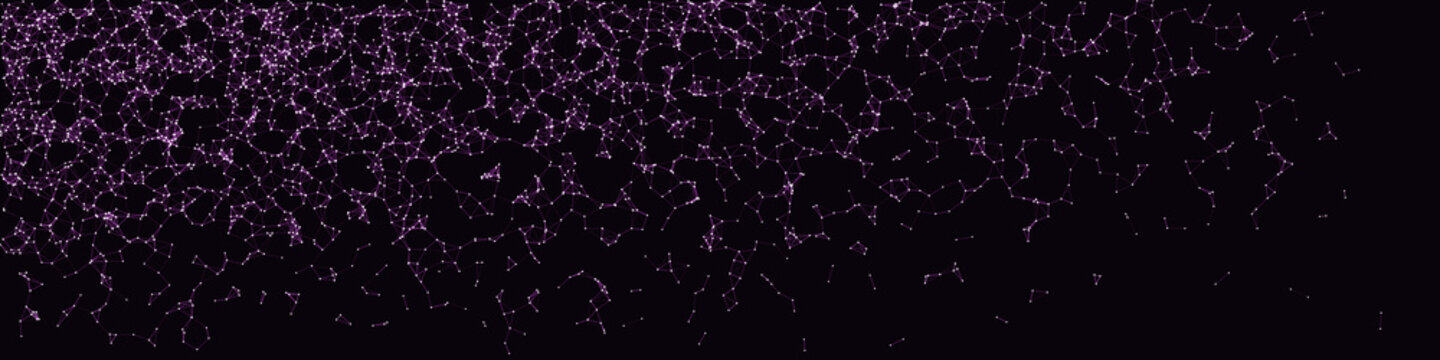 Network Mesh Procedural Art background illustration