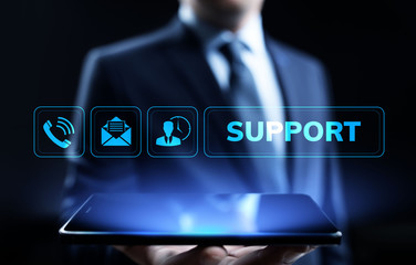 Support Customer Service Quality assurance Business Technology concept.